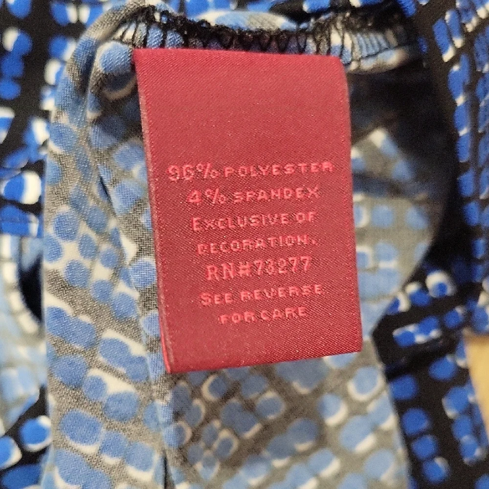212 Collection Blue and White Plaid Button Down Shirt - Picture 4 of 5